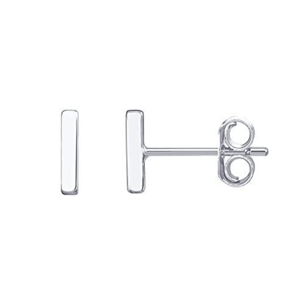 7910 18K White Gold Plated 925 Sterling Silver Tiny Stud Earrings - Dainty